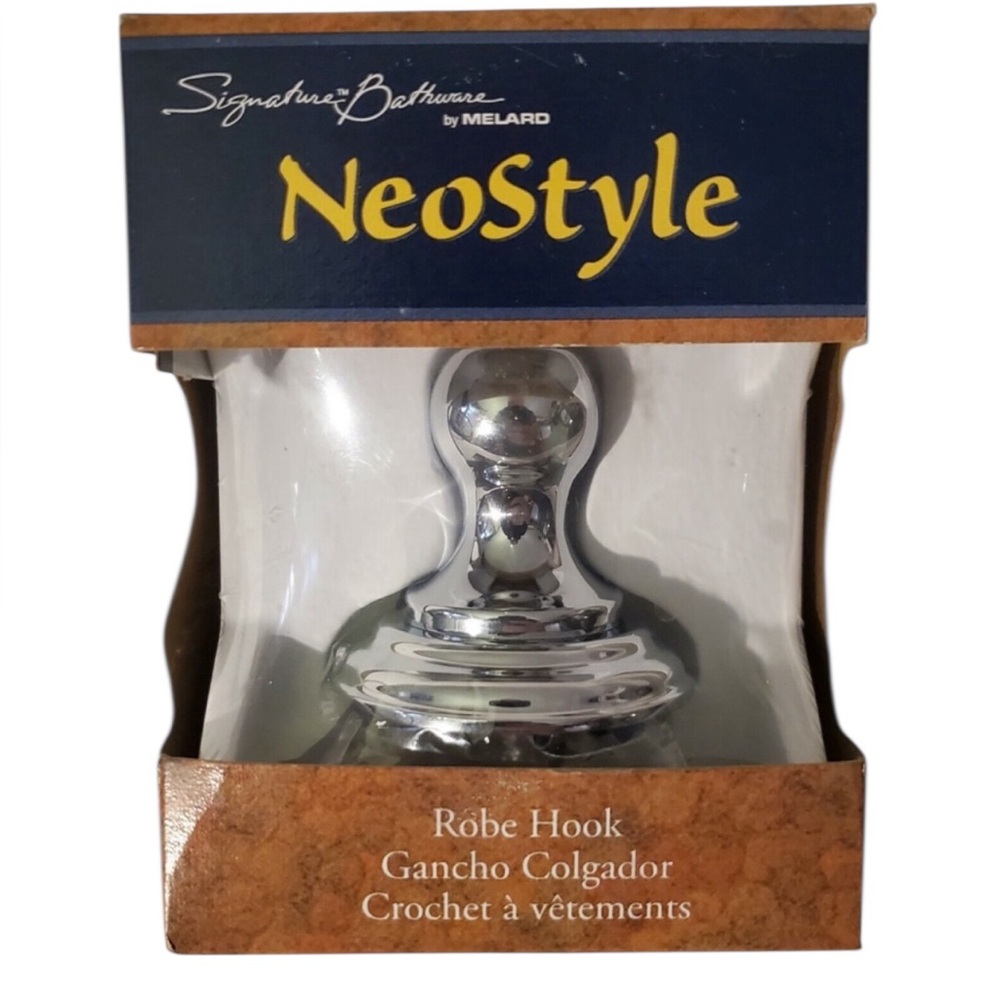 🌟NIB🌟 Signature Boathouse by Melard NeoStyle Chrome Robe Hook